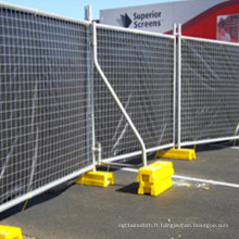 Clôture temporaire soudée bon marché avec les pieds de PVC